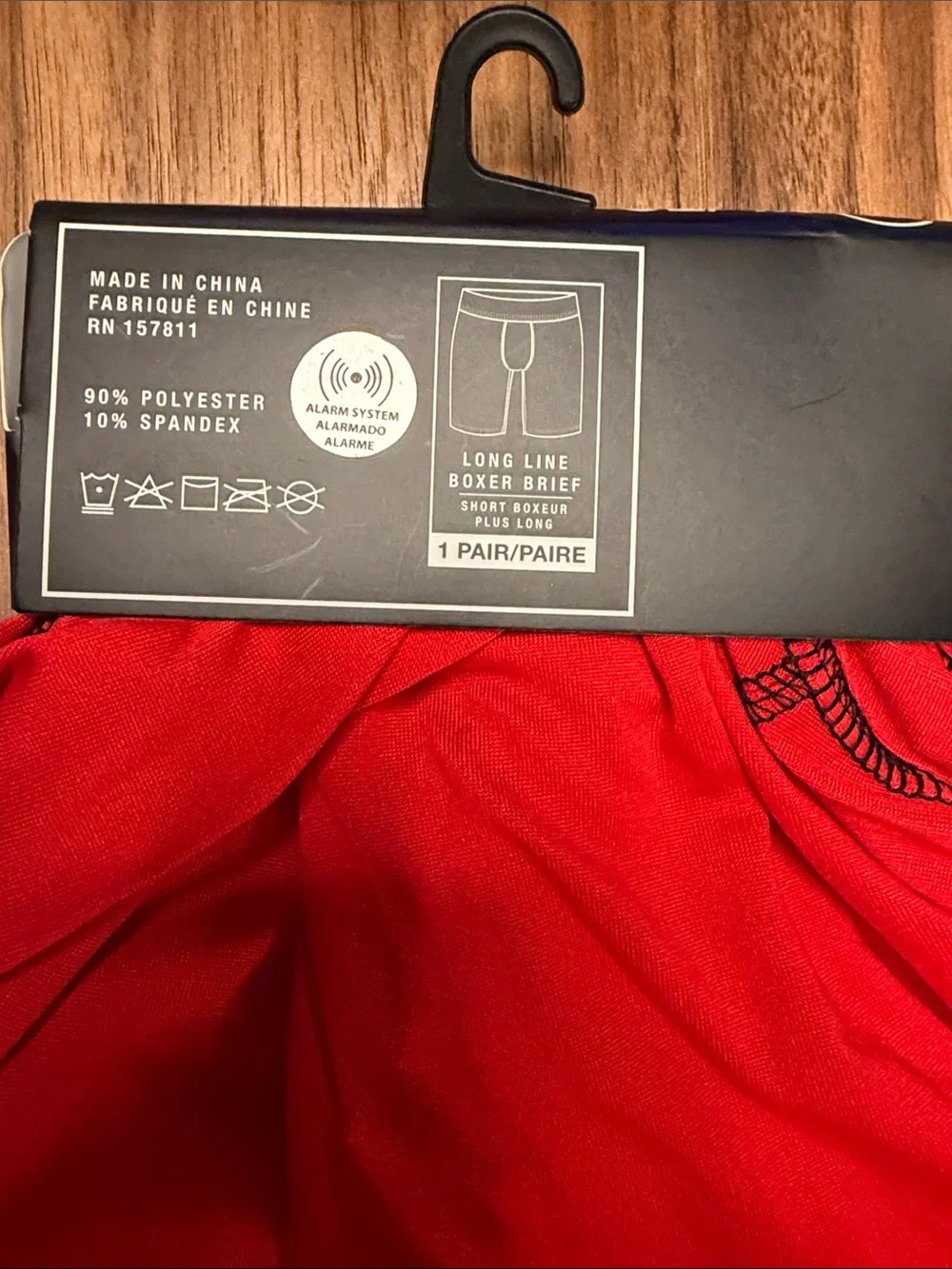 Young & Reckless Men's Red Long Line Boxer Brief